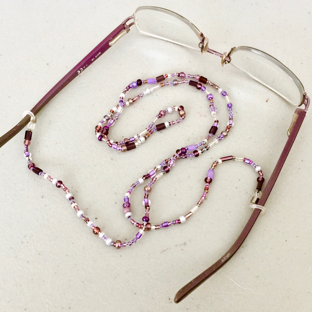 "Amethyst" Artisan Eyeglass Chain